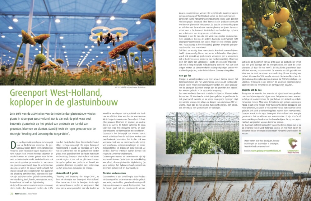 Greenport in magazine FOOD Locaties Nederland