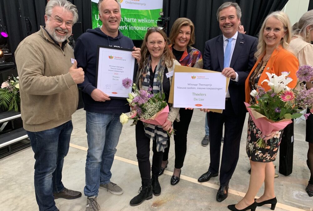 Theelers wint themaprijs ‘Nieuwe teelten, nieuwe toepassingen’ van Tuinbouw Ondernemersprijs